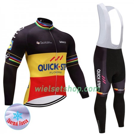 Fietskleding Dames (Fietsshirt Lange Mouw + Lange Koersbroek) 2017 Quick-Step Floors N002 Winter Thermal Fleece Fietskleding Dames (Fietsshirt Lange Mouw + Lange Koersbroek) 2017 Quick-Step Floors N002 Winter Thermal Fleece